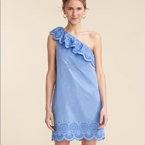 Vineyard Vines One Shoulder Eyelet Dress